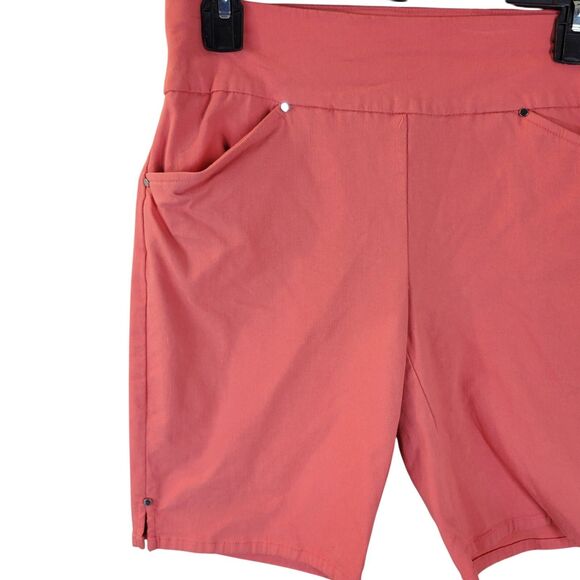 INC International Concepts Womens Size 2 Salmon Solid Pull On Bermuda Shorts - Picture 9 of 11